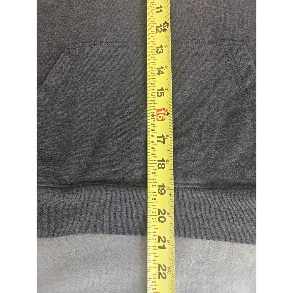 GAP Kids Youth Large Gray Orange Logo Pullover Hoodie Sweatshirt